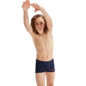 Speedo Hyper Boom Panel Aquashort (Blå/Orange) – Pojkar