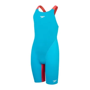 Speedo Fastskin Endurance+ Max Openback Kneeskin (blå/röd) – tjejer